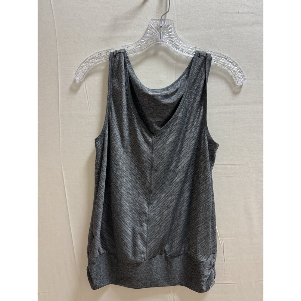 Eddie Bauer Women's Medium Gray Athletic Tank Top Sleeveless Lightweight Stretch